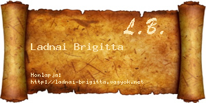 Ladnai Brigitta névjegykártya